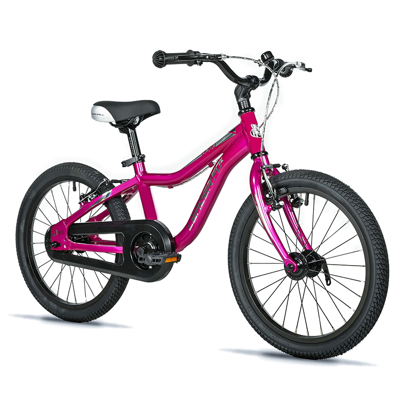 VELO MUSCULAIRE ENFANT 18 POUCES LEADER FOX BUBU 2025 ROSE MONOVITESSE CADRE ALU (TAILLE ENFANT 115 à 125 CM) -V BRAKE-