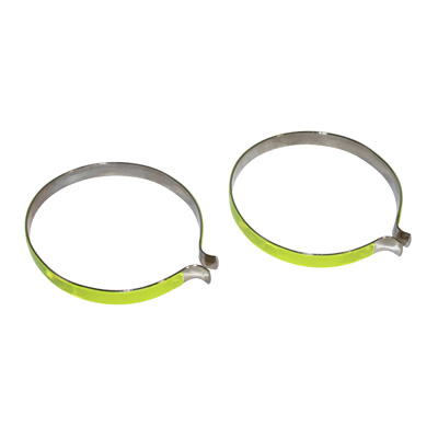 PINCE PANTALON P2R ACIER CHROME AVEC BANDE REFLECHISSANTE (PAIRE) PINCE PANTALON P2R ACIER CHROME AVEC BANDE REFLECHISSANTE (PAIRE)