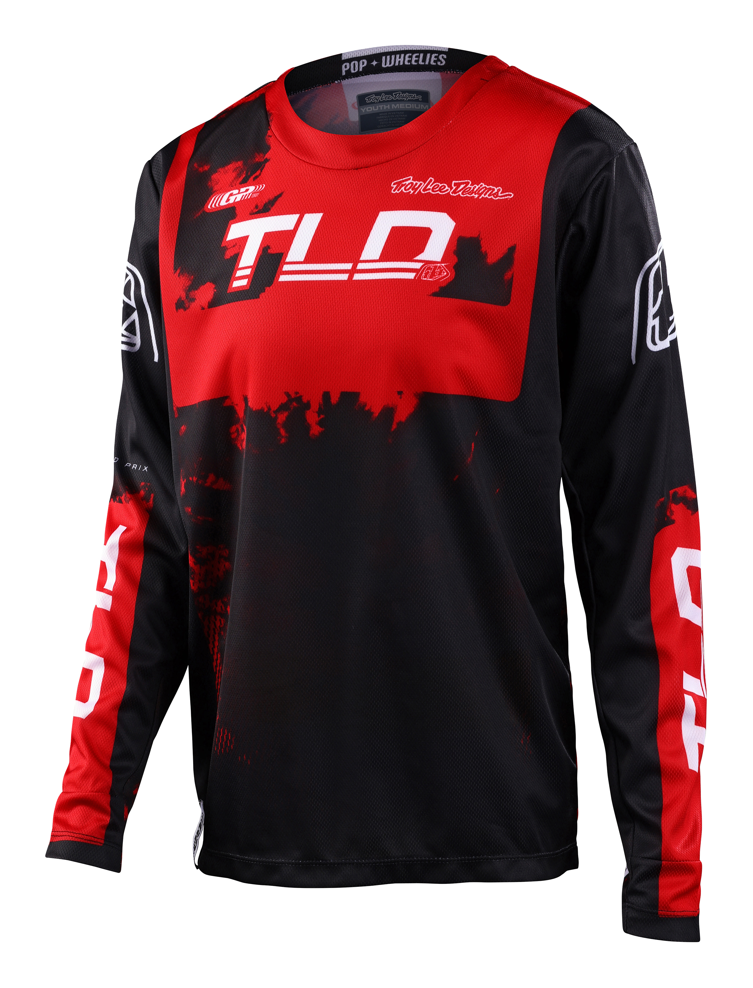 TROY LEE DESIGNS GP JERSEY, ASTRO, RED/BLACK, YOUTH, YOUTH S TROY LEE DESIGNS GP JERSEY, ASTRO, RED/BLACK, YOUTH, YOUTH S
