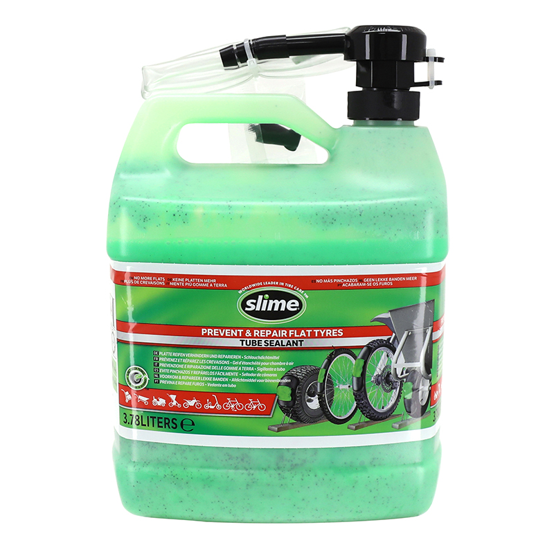 PREVENTIF ANTI-CREVAISON SLIME POUR CHAMBRE A AIR (BIDON 1 GALLON SOIT 3,8 L) AVEC POMPE DOSEUSE PREVENTIF ANTI-CREVAISON SLIME POUR CHAMBRE A AIR (BIDON 1 GALLON SOIT 3,8 L) AVEC POMPE DOSEUSE