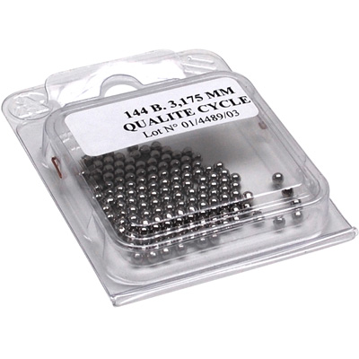 BILLE ACIER 3,175MM (1-8") (1 GROSSE DE 144 BILLES) BILLE ACIER 3,175MM (1-8") (1 GROSSE DE 144 BILLES)