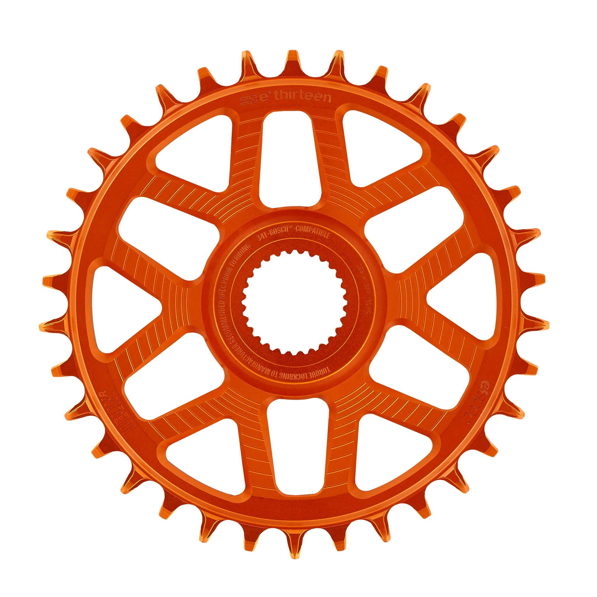 E*THIRTEEN E*SPEC HELIX R DIRECT MOUNT CHAINRING, BOSCH GEN4, 32 T., 53MM CHAINLINE, 11/12-SPD