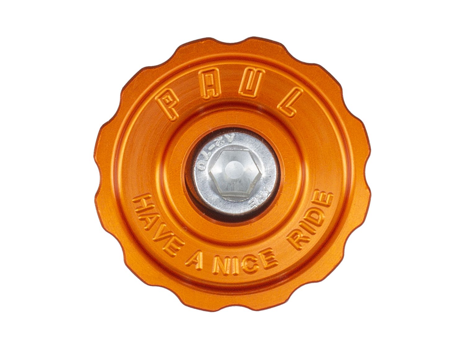PAUL COMPONENT KLAMPER STEM CAP, 1 1/8", ORANGE PAUL COMPONENT KLAMPER STEM CAP, 1 1/8", ORANGE