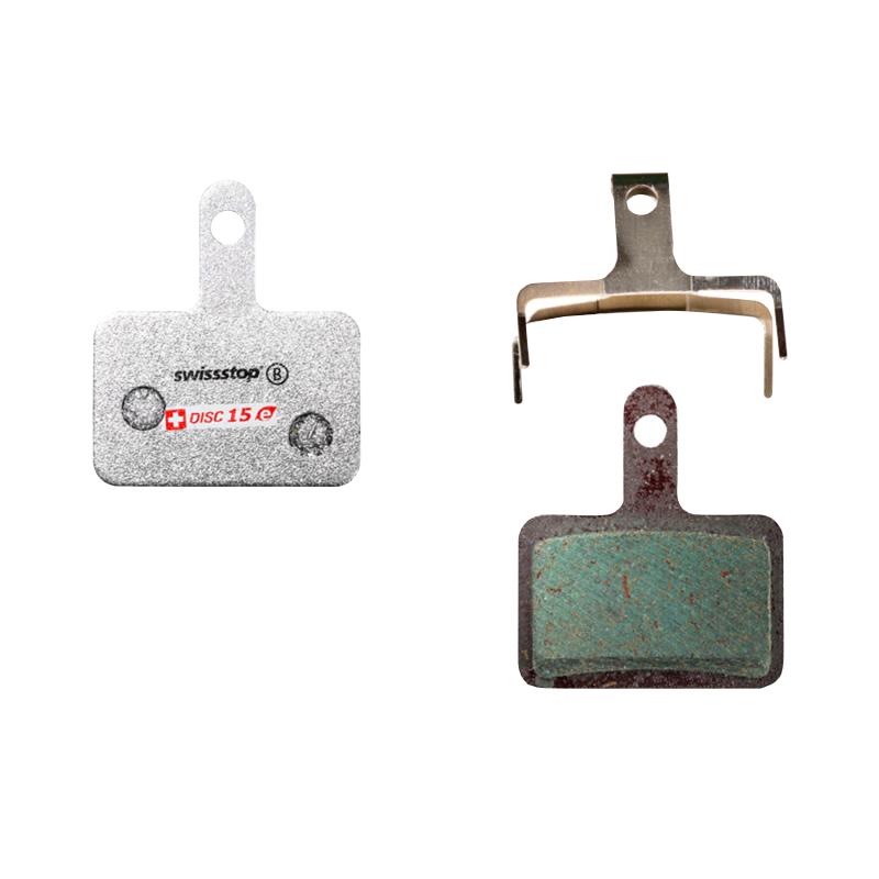 PLAQUETTE DE FREIN VTT SHIMANO DEORE M515,M486,M485,M575,M395 (SWISSSTOP ORGANIC - DISC 15E) (PAIRE SUR CARTE) - COMPATIBLE VAE PLAQUETTE DE FREIN VTT SHIMANO DEORE M515,M486,M485,M575,M395 (SWISSSTOP ORGANIC - DISC 15E) (PAIRE SUR CARTE) - COMPATIBLE VAE