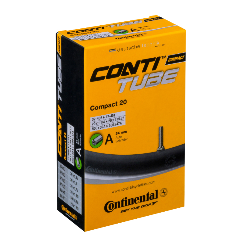 CHAMBRE A AIR VELO 20 X 1.50-2.00 CONTINENTAL VALVE STANDARD 34 MM CHAMBRE A AIR VELO 20 X 1.50-2.00 CONTINENTAL VALVE STANDARD 34 MM