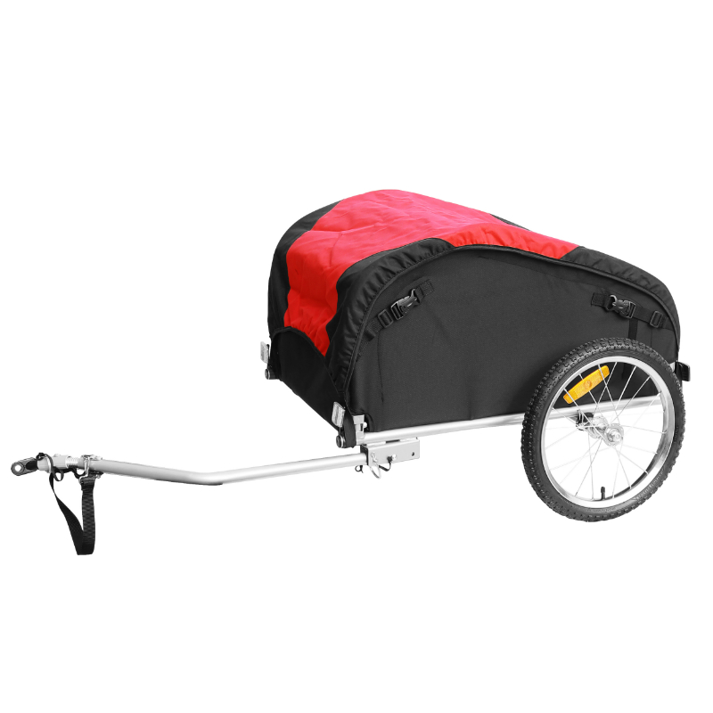REMORQUE VELO UTILITAIRE MAXI 45KG (DIMENSIONS L75XL53XH42) AVEC ROUES 16" FIXATION AXE DE ROUE - REMORQUE LIVREE AVEC BACHE, DRAPEAU SECURITE ET REFLECTEURS REMORQUE VELO UTILITAIRE MAXI 45KG (DIMENSIONS L75XL53XH42) AVEC ROUES 16" FIXATION AXE DE ROUE - REMORQUE LIVREE AVEC BACHE, DRAPEAU SECURITE ET REFLECTEURS
