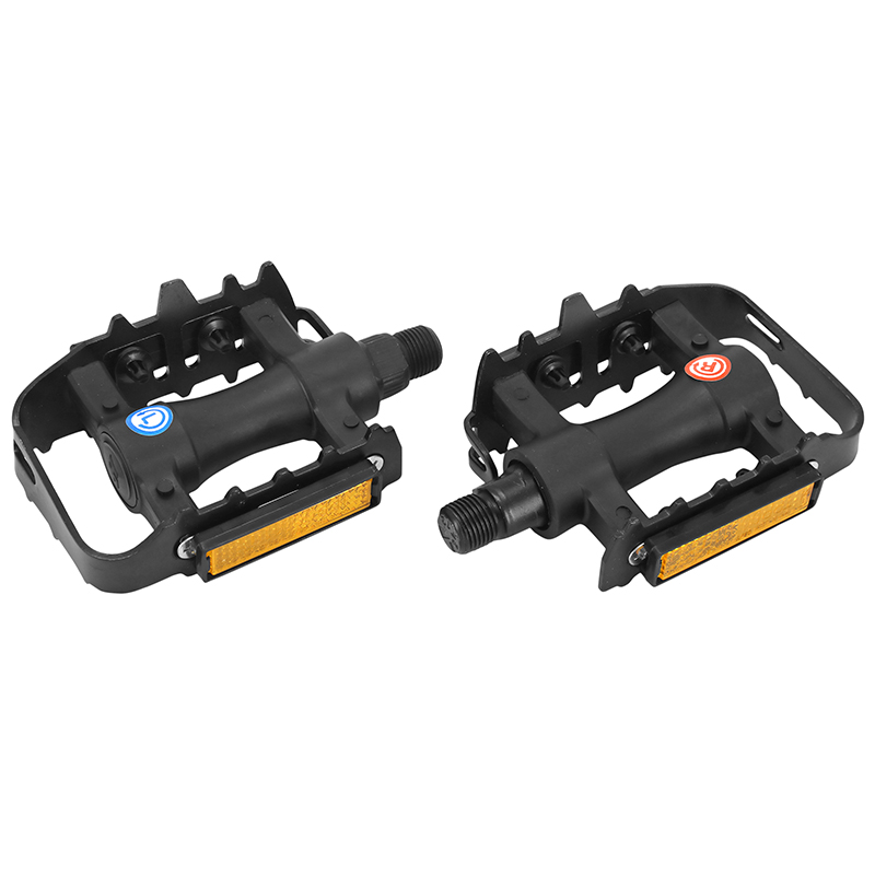 PEDALE VTT RESINE P2R NOIR CAGE ALU NOIR 9-16" (PAIRE) PEDALE VTT RESINE P2R NOIR CAGE ALU NOIR 9-16" (PAIRE)