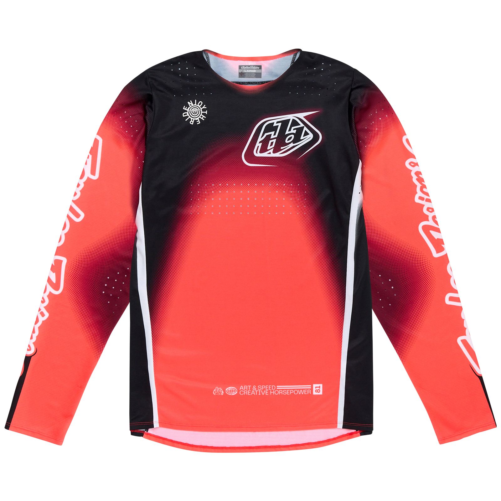 TROY LEE DESIGNS SE PRO JERSEY, ARRAY, INFRA RED/BLACK, L, L