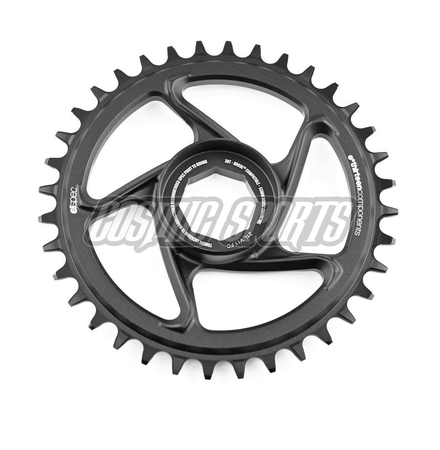 E*THIRTEEN | E*SPEC ALUMINUM DIRECT MOUNT CHAINRING | 36T | BROSE S MAG | BLACK