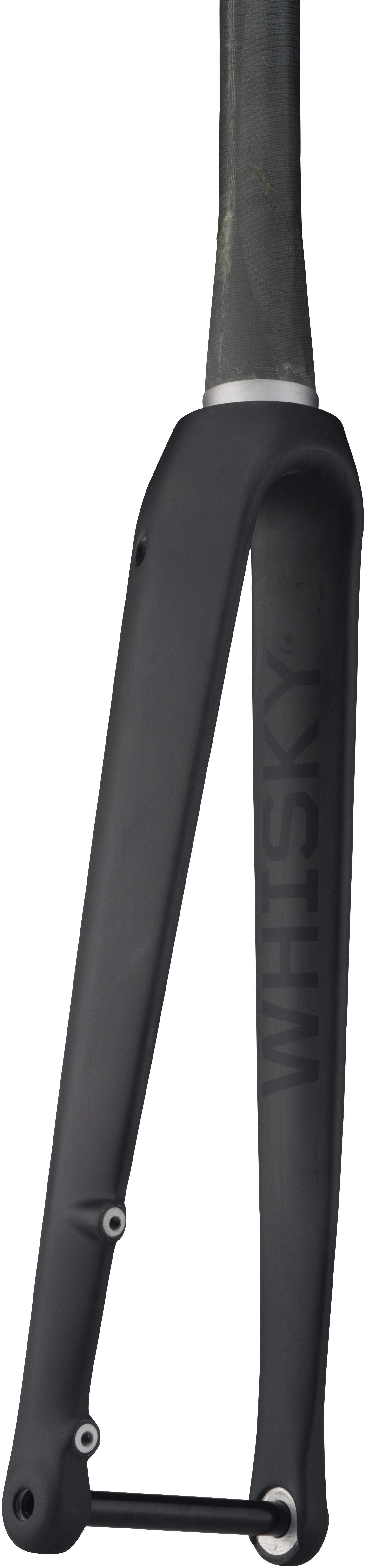 WHISKY NO.7 RD CARBON FORK, 700C, 28.6-40, 45MM, 367MM, 100X12MM, FLAT MOUNT DISC, MATTE BLACK