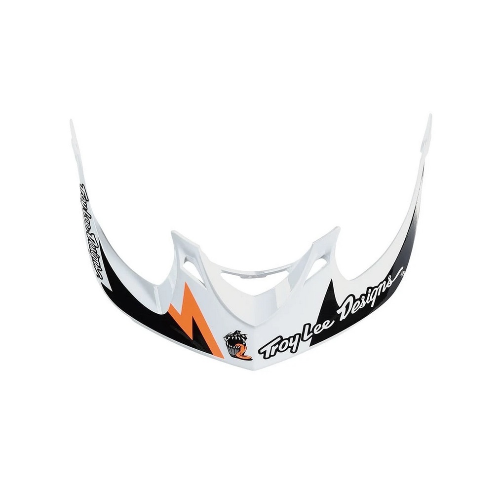 TROY LEE DESIGNS A1 VISOR, VERTIGO, WHITE, ONE SIZE