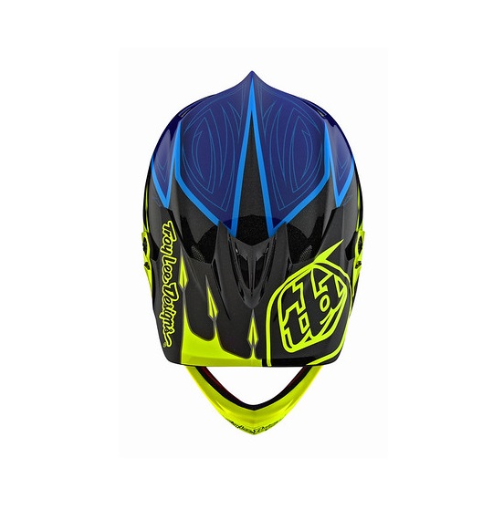 TROY LEE DESIGNS D3 VISOR (CM), CORONA, FLO YELLOW/BLUE, ONE SIZE