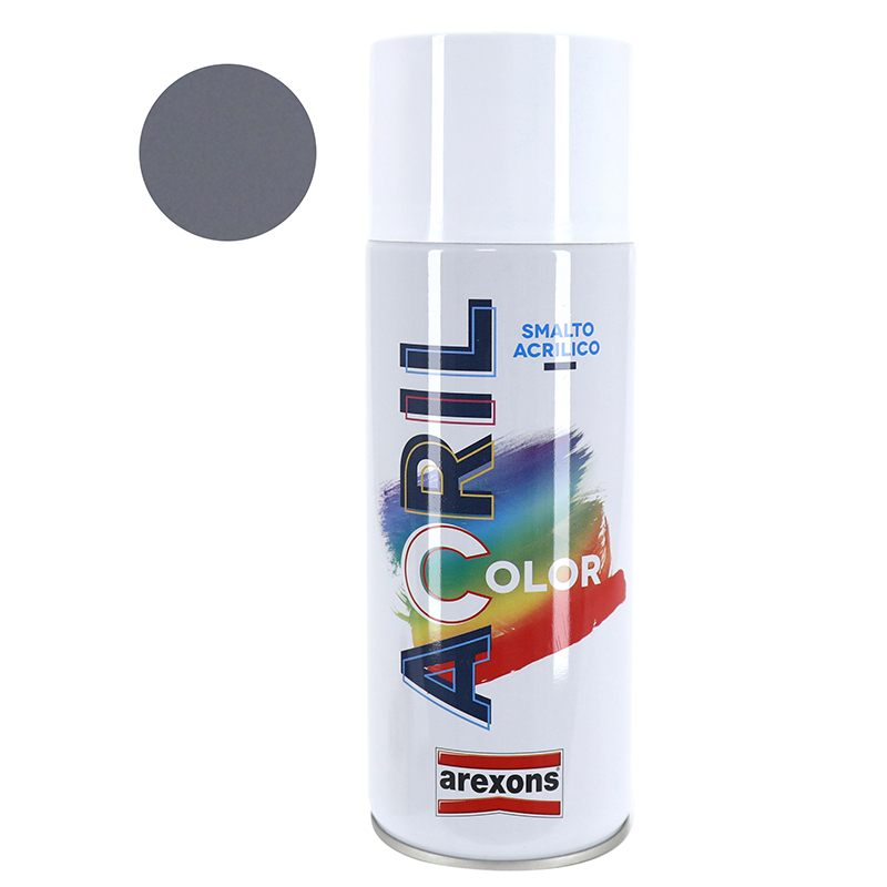 BOMBE DE PEINTURE AREXONS ACRYLIQUE GRIS ARGENT RAL 7001 (AEROSOL 400 ML) (3958)