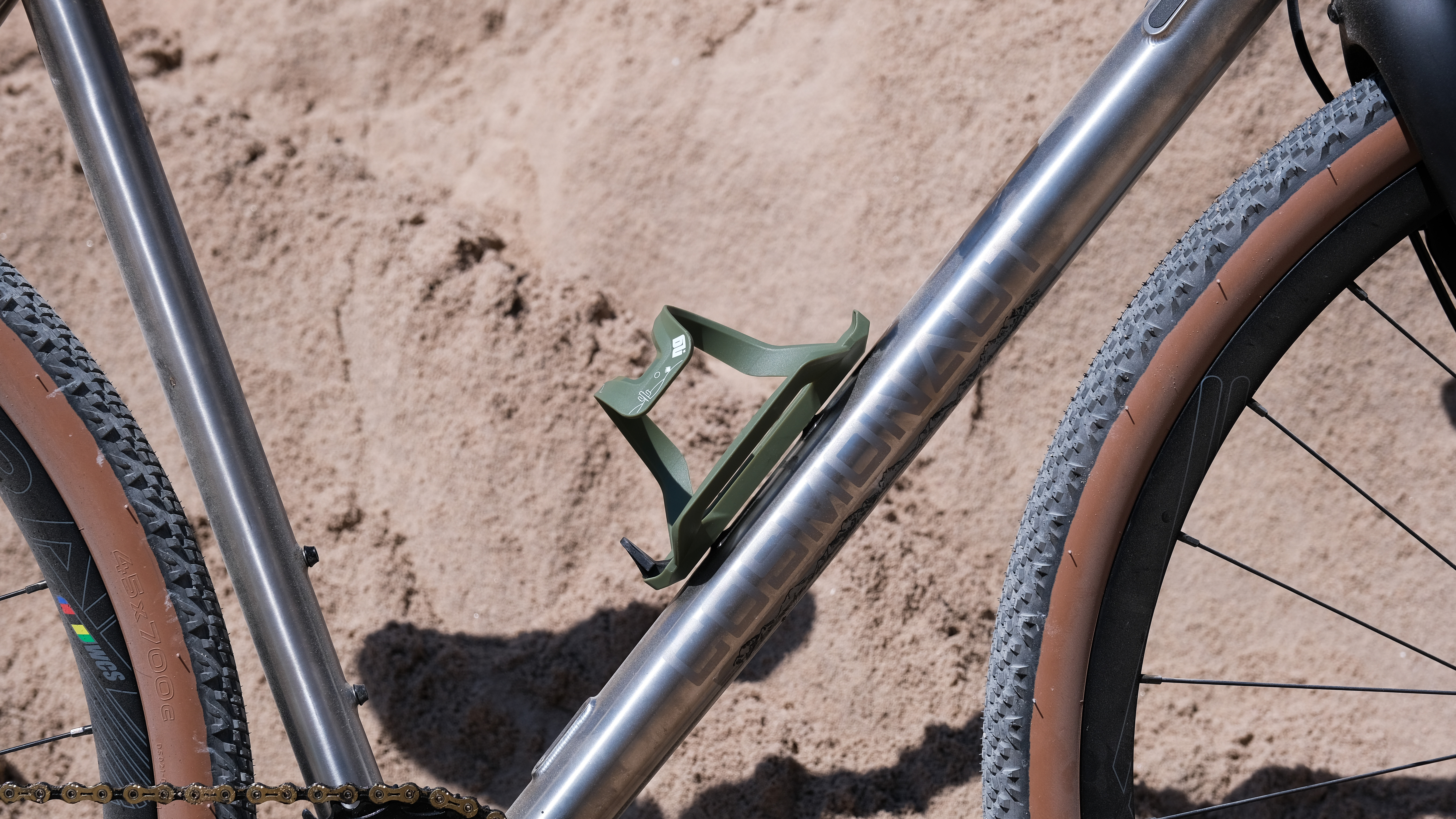 NG SPORTS CUMEEN SIDE-ENTRY BOTTLE CAGE, SALTY CACTUS COLLECTION, DARK GREEN