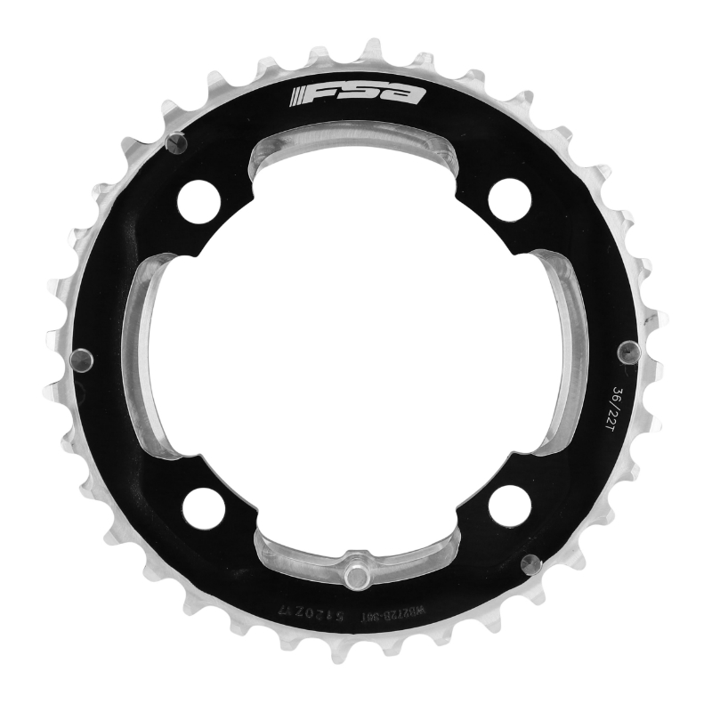 PLATEAU VTT 4BRA D.104 FSA ORIGINE 36DTS DOUBLE EXTERIEUR ALU NOIR 10-11V. (WB272B) PLATEAU VTT 4BRA D.104 FSA ORIGINE 36DTS DOUBLE EXTERIEUR ALU NOIR 10-11V. (WB272B)