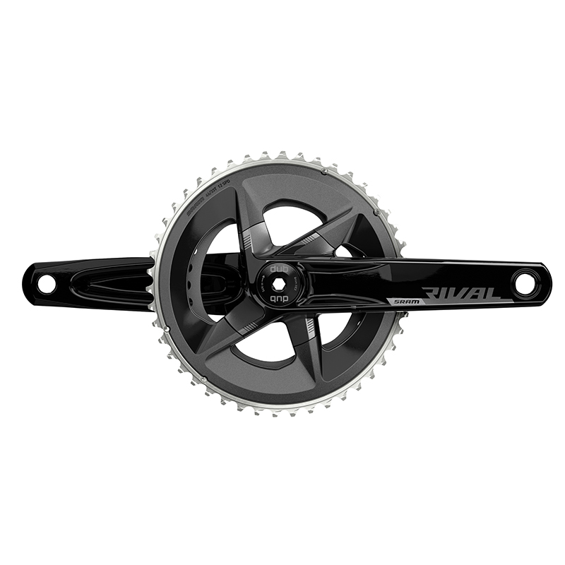 PEDALIER ROUTE SRAM 12V. RIVAL ALU GRAVEL AXE INTEGRE DUB 170MM 48X35DTS ENTRAXE PLATEAUX 107MM (SANS CUVETTES)