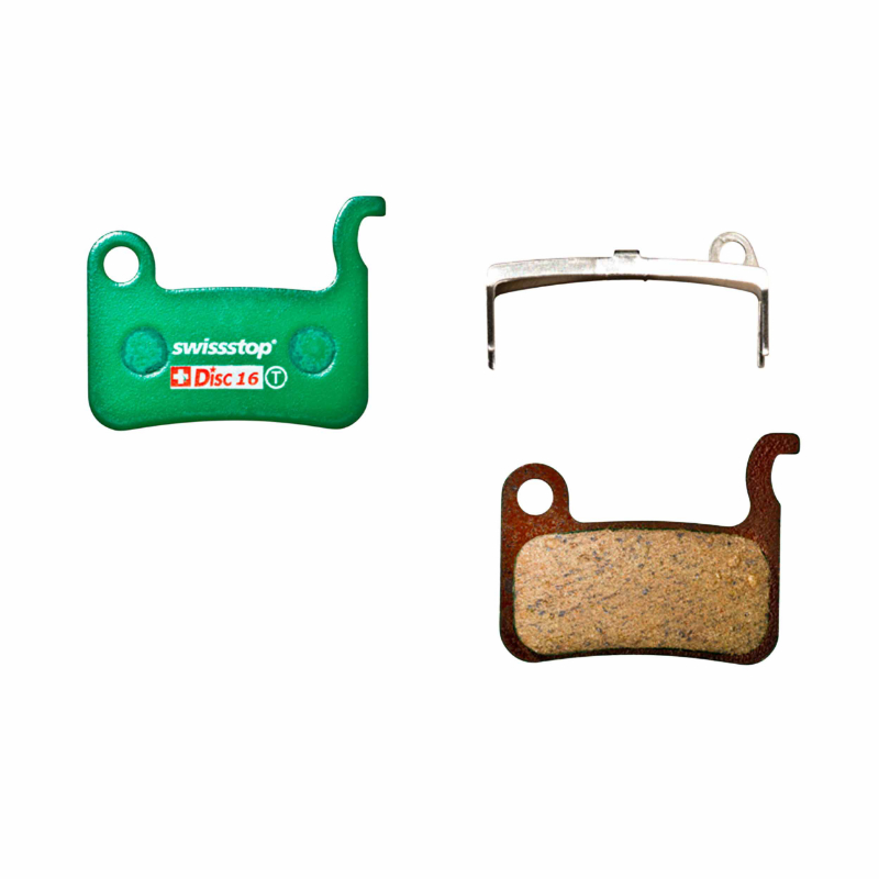 PLAQUETTE DE FREIN VTT SHIMANO XTR M966-M965-M975-XT M765-M775-LX M585-DEORE M595-M596-M655 (SWISSSTOP ORGANIC DISC 16C) (PAIRE SUR CARTE) PLAQUETTE DE FREIN VTT SHIMANO XTR M966-M965-M975-XT M765-M775-LX M585-DEORE M595-M596-M655 (SWISSSTOP ORGANIC DISC 16C) (PAIRE SUR CARTE)