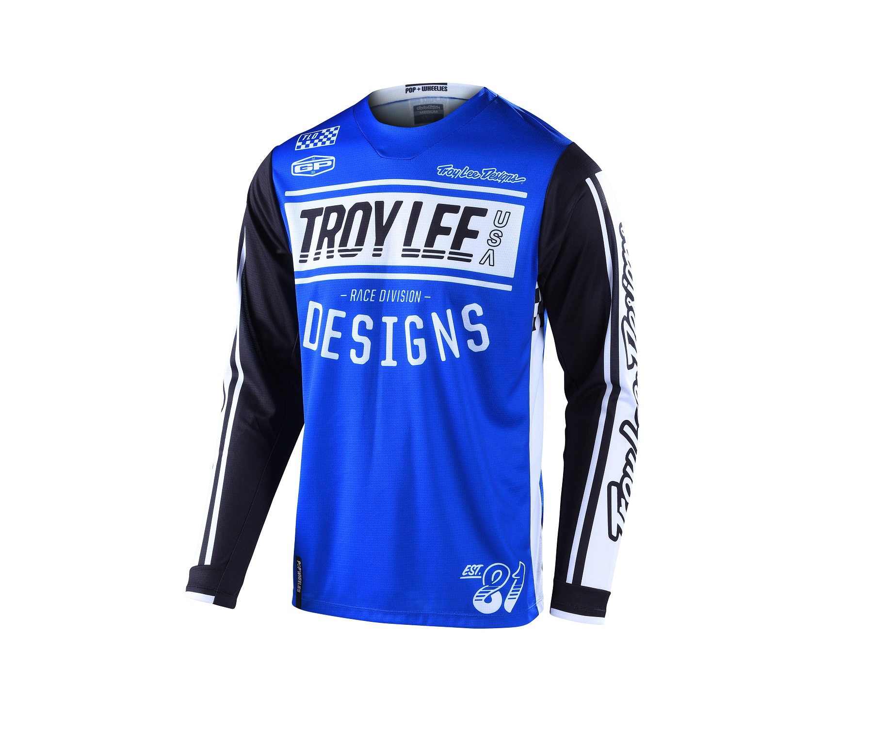 TROY LEE DESIGNS GP JERSEY, RACE 81, BLUE, XL