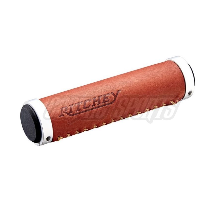 RITCHEY CLASSIC LOCK-ON GRIP, 128/33MM, SYNTHETIC LEATHER, BROWN