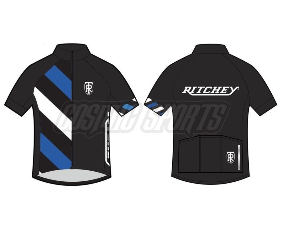 RITCHEY JERSEY, BLACK/BLUE/WHITE, S