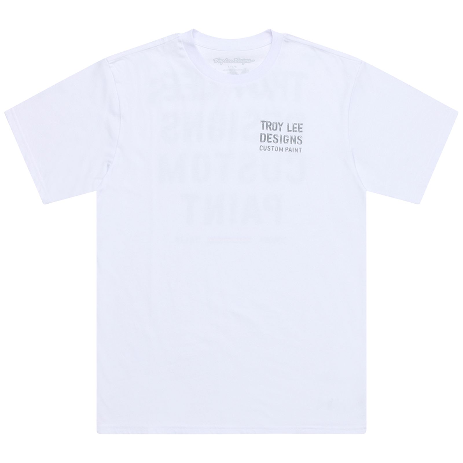 TROY LEE DESIGNS T-SHIRT, PAINT SHOP, WHITE, M, M TROY LEE DESIGNS T-SHIRT, PAINT SHOP, WHITE, M, M
