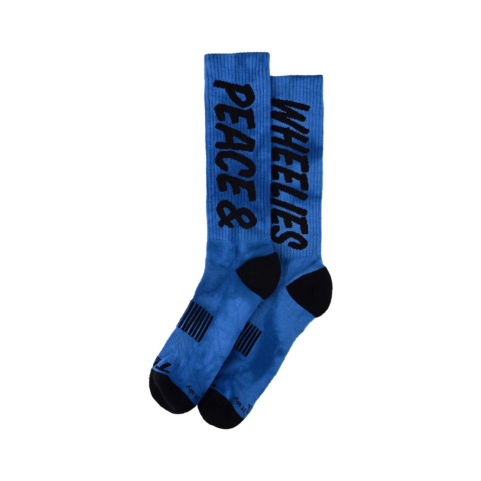 TROY LEE DESIGNS MENS PERFORMANCE SOCKS, PEACE & WHEELIES, COBALT, L/XL, L, XL
