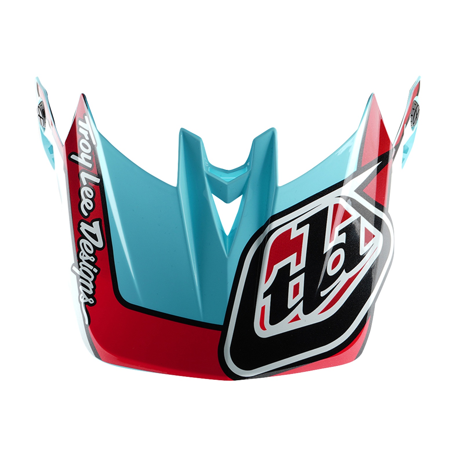 TROY LEE DESIGNS D4 POLYACRYLITE HELMET VISOR, LINEAR, BLUE, ONE SIZE TROY LEE DESIGNS D4 POLYACRYLITE HELMET VISOR, LINEAR, BLUE, ONE SIZE