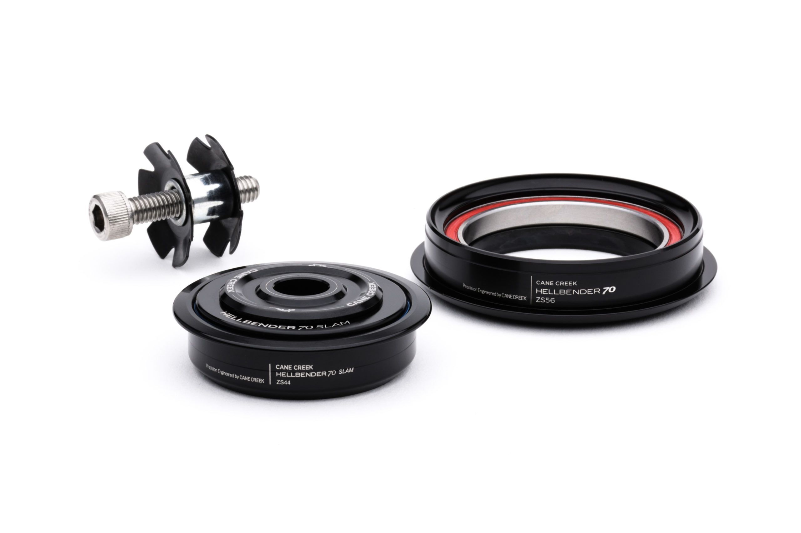 CANE CREEK HELLBENDER 70 SLAM TAPERED HEADSET, 1 1/8"-1.5", ZS44/28.6/H2 | ZS56/40, BLACK