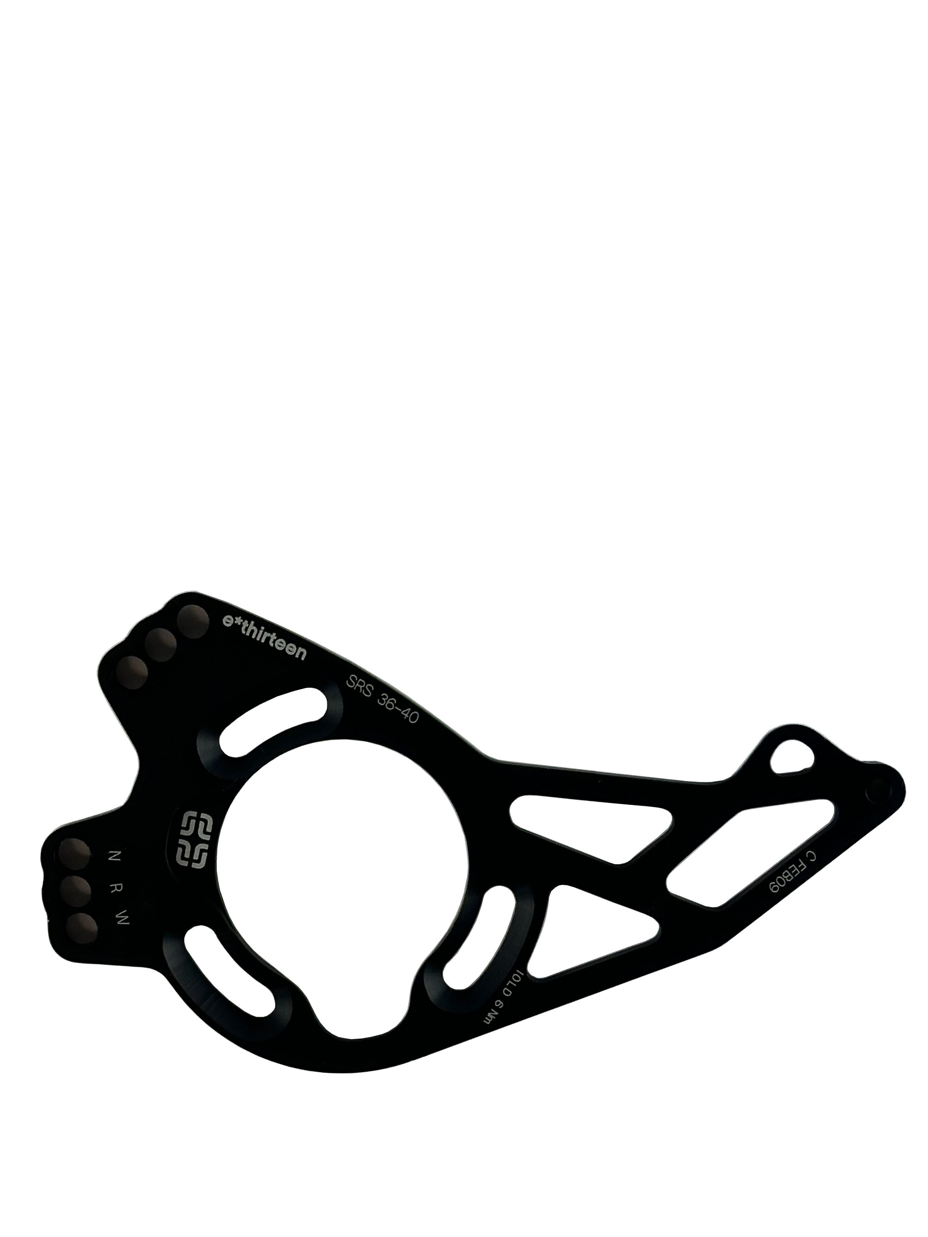 E*THIRTEEN BACKPLATE SRS+, 36-40 T., ISCG OLD, BLACK
