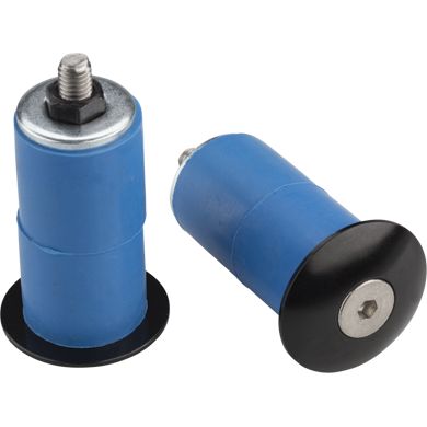 PROBLEM SOLVERS BAR END PLUGS, BLACK