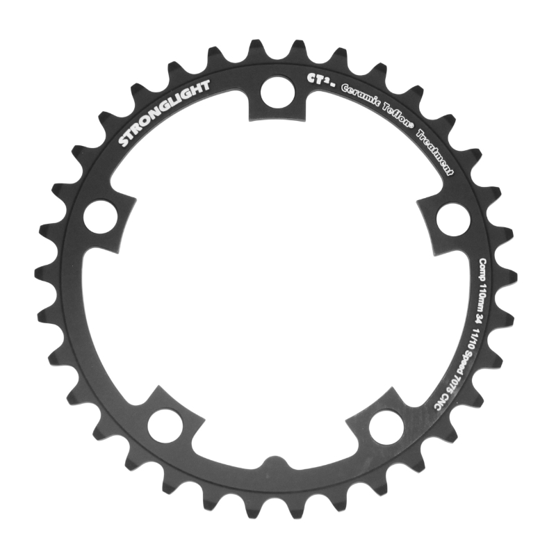PLATEAU ROUTE 5BRA D.110 STRONGLIGHT CT2 34DTS INTERIEUR NOIR TYPE SHIMANO 10-11V. PLATEAU ROUTE 5BRA D.110 STRONGLIGHT CT2 34DTS INTERIEUR NOIR TYPE SHIMANO 10-11V.