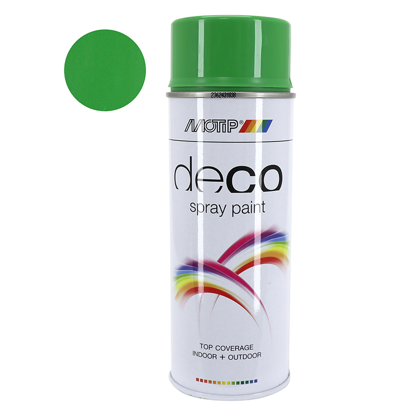 BOMBE DE PEINTURE MOTIP DECO GLYCERO BRILLANT VERT POMME (DERBI) AEROSOL 400ML (01607) BOMBE DE PEINTURE MOTIP DECO GLYCERO BRILLANT VERT POMME (DERBI) AEROSOL 400ML (01607)