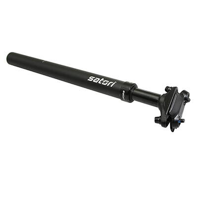 TIGE DE SELLE VTT SUSPENSION SATORI 40MM ALU NOIR DIAM. 31.6 L350MM TIGE DE SELLE VTT SUSPENSION SATORI 40MM ALU NOIR DIAM. 31.6 L350MM