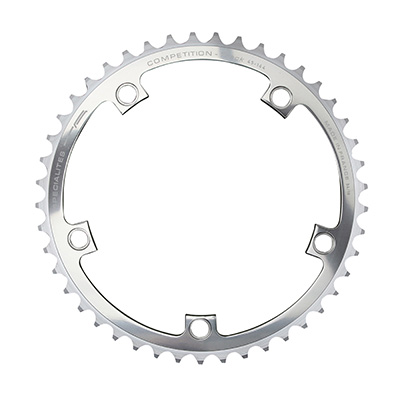 PLATEAU PISTE 5BRA D.144 TA 47DTS ARGENT ALU 7075 POUR CHAINE 3.17MM (1"1-8) PLATEAU PISTE 5BRA D.144 TA 47DTS ARGENT ALU 7075 POUR CHAINE 3.17MM (1"1-8)