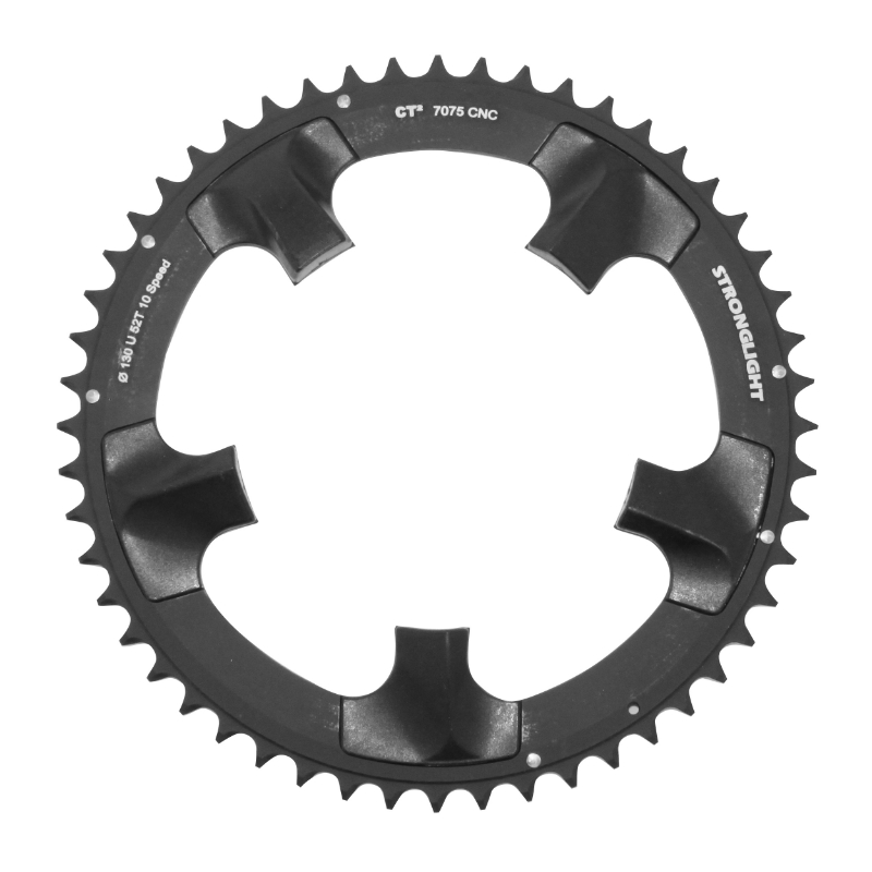 PLATEAU ROUTE 5BRA D.130 POUR SHIMANO ULTEGRA 6700 STRONGLIGHT CT2 52DTS EXTERIEUR NOIR 10V. PLATEAU ROUTE 5BRA D.130 POUR SHIMANO ULTEGRA 6700 STRONGLIGHT CT2 52DTS EXTERIEUR NOIR 10V.