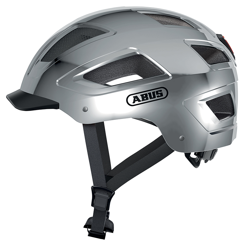 CASQUE VELO ADULTE ABUS URBAIN HYBAN 2.0 CHROME ECLAIRAGE INTEGRE TAILLE L (56-61CM) REGLAGE MOLETTE CASQUE VELO ADULTE ABUS URBAIN HYBAN 2.0 CHROME ECLAIRAGE INTEGRE TAILLE L (56-61CM) REGLAGE MOLETTE