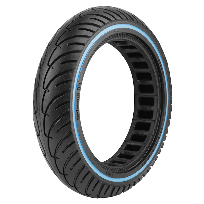 PNEU TROTTINETTE PLEIN CROSS 8.5 X 2.00 NOIR LISERET BLEU - LARGEUR INTERIEUR 36 MM PNEU TROTTINETTE PLEIN CROSS 8.5 X 2.00 NOIR LISERET BLEU - LARGEUR INTERIEUR 36 MM