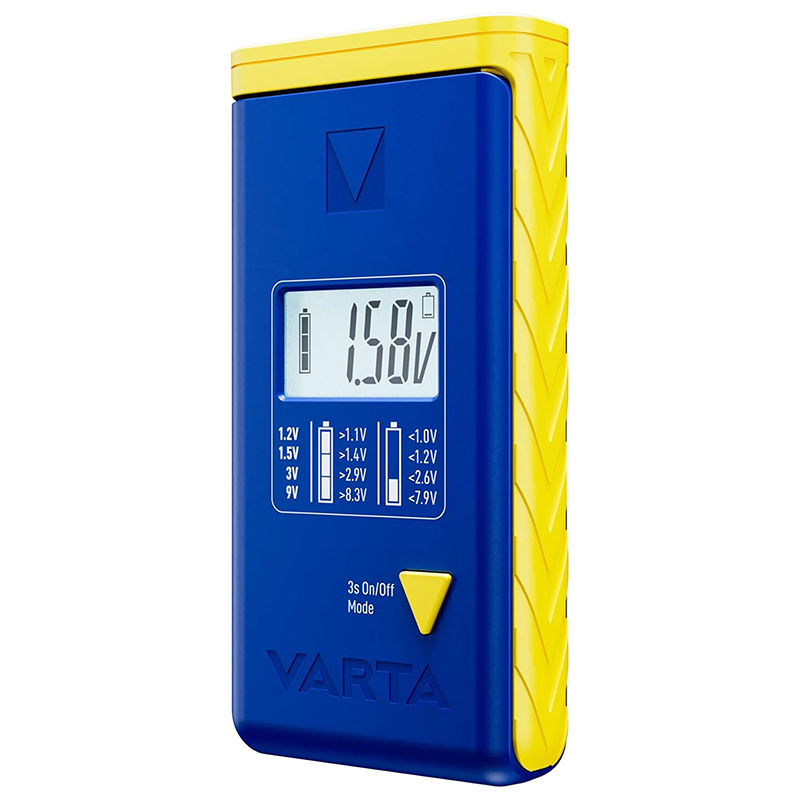 TESTEUR DE PILE VARTA AVEC ECRAN LCD (COMPATIBLE PILE, PILE RECHARGEABLE ET PILE BOUTON) TESTEUR DE PILE VARTA AVEC ECRAN LCD (COMPATIBLE PILE, PILE RECHARGEABLE ET PILE BOUTON)