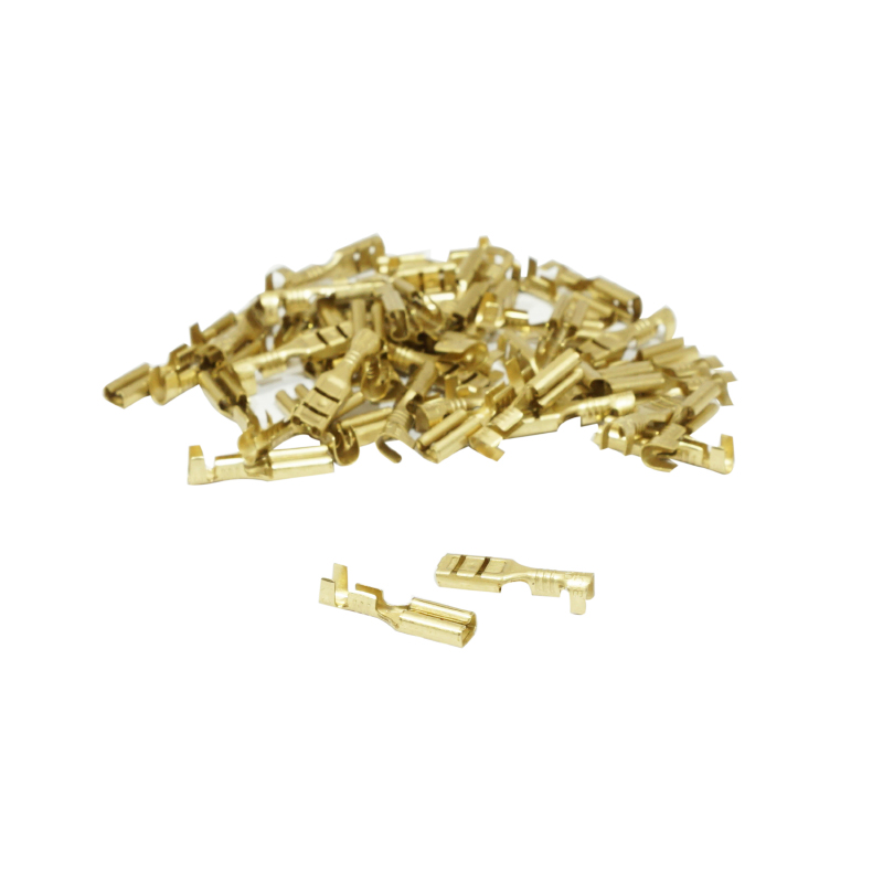 COSSE ELECTRIQUE LAITON NON ISOLEE PLATE FEMELLE 2.8 X 1 RS 7785 (VENDU AU SACHET DE 50 PIECES) -SELECTION P2R- COSSE ELECTRIQUE LAITON NON ISOLEE PLATE FEMELLE 2.8 X 1 RS 7785 (VENDU AU SACHET DE 50 PIECES) -SELECTION P2R-