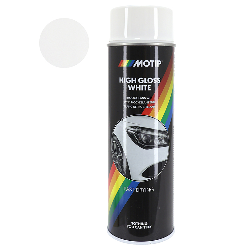 BOMBE DE PEINTURE MOTIP PRO ACRYLIQUE BRILLANT BLANC AEROSOL 500 ML (04004) BOMBE DE PEINTURE MOTIP PRO ACRYLIQUE BRILLANT BLANC AEROSOL 500 ML (04004)