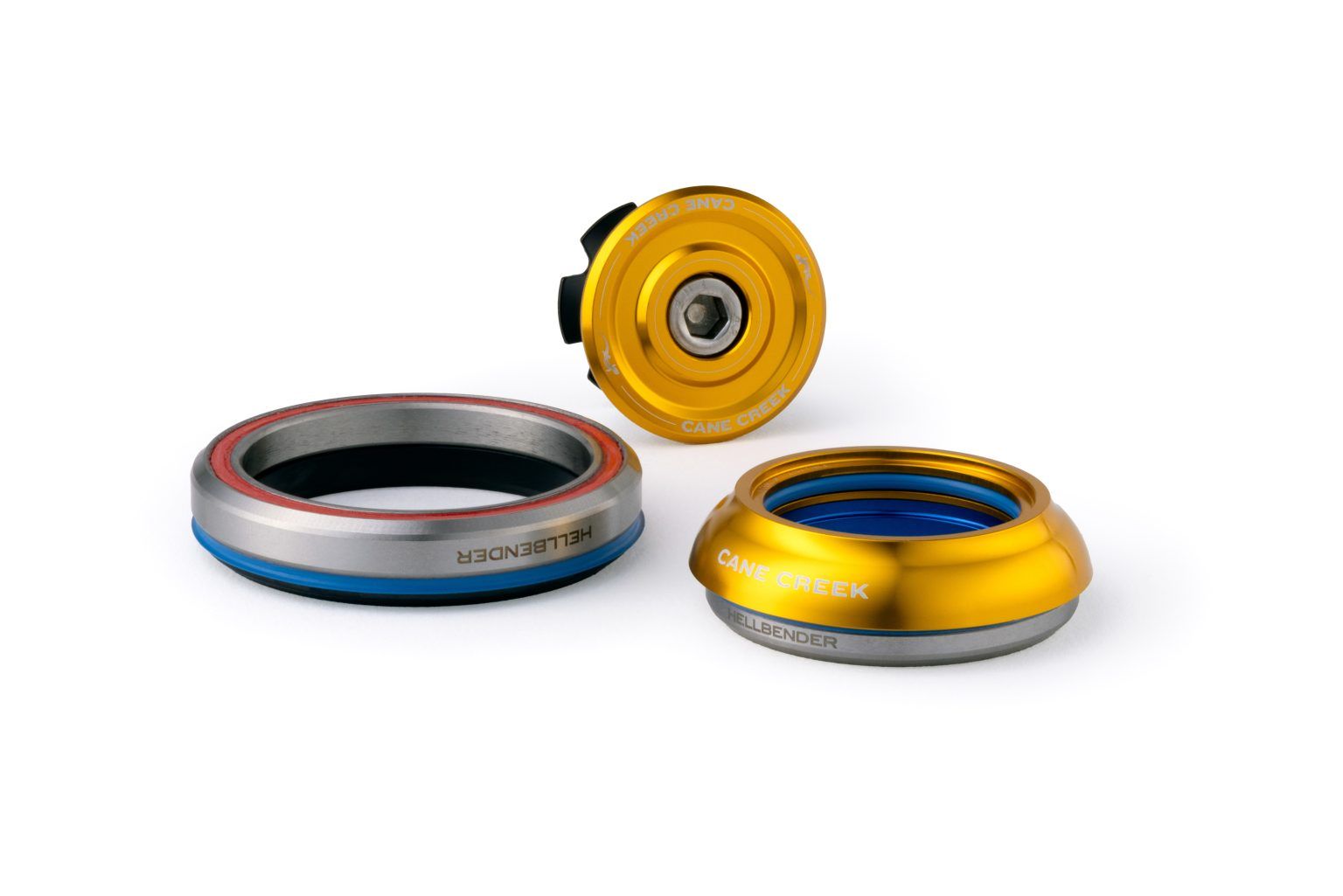 CANE CREEK HELLBENDER 70 TAPERED HEADSET, 1 1/8"-1.5", IS41/28.6/H9 | IS52/40, SHORT, GOLD CANE CREEK HELLBENDER 70 TAPERED HEADSET, 1 1/8"-1.5", IS41/28.6/H9 | IS52/40, SHORT, GOLD