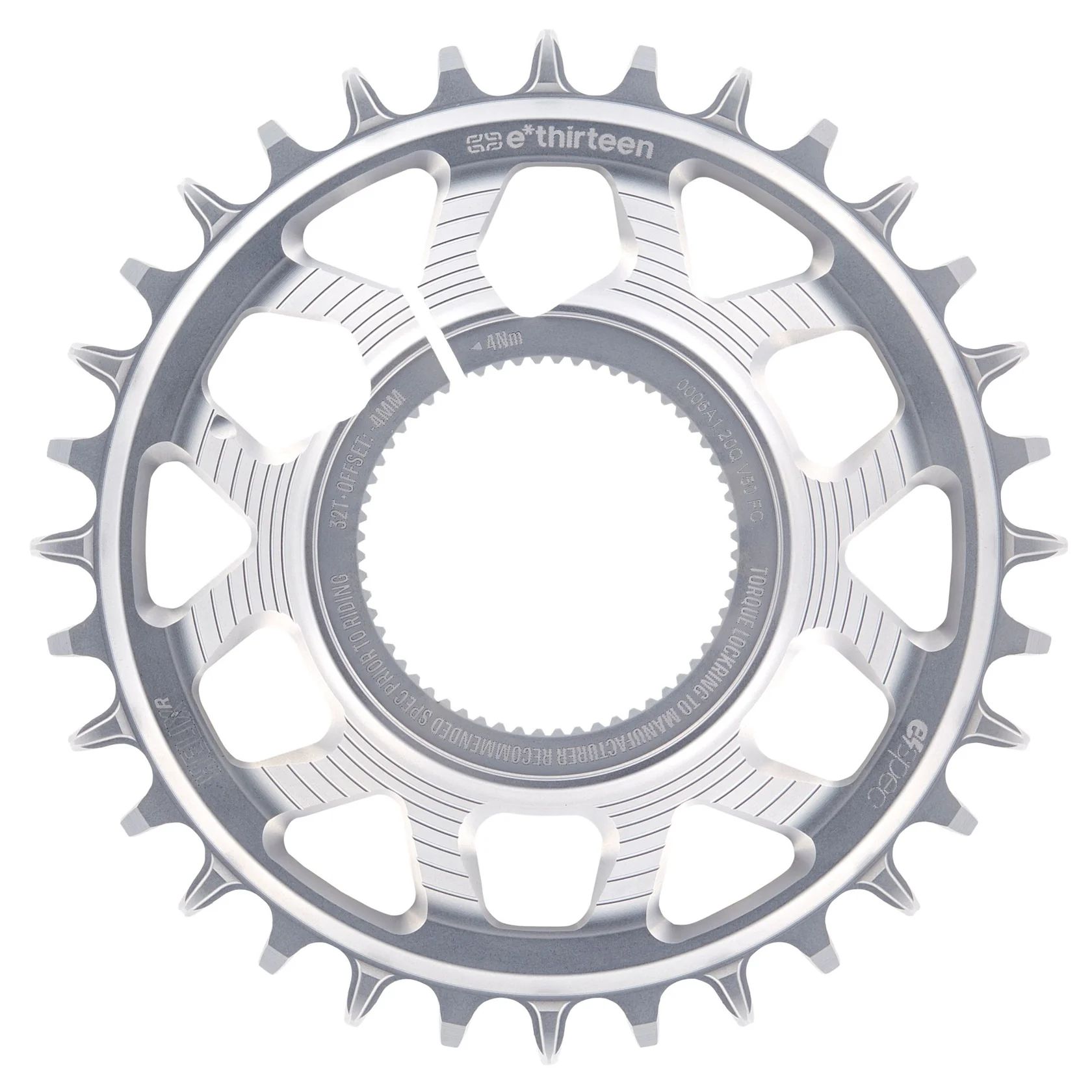 E*THIRTEEN HELIX R E*SPEC SRAM DIRECT MOUNT CHAINRING, KENEVO/LEVO SL 1.1, 32 T., SILVER E*THIRTEEN HELIX R E*SPEC SRAM DIRECT MOUNT CHAINRING, KENEVO/LEVO SL 1.1, 32 T., SILVER