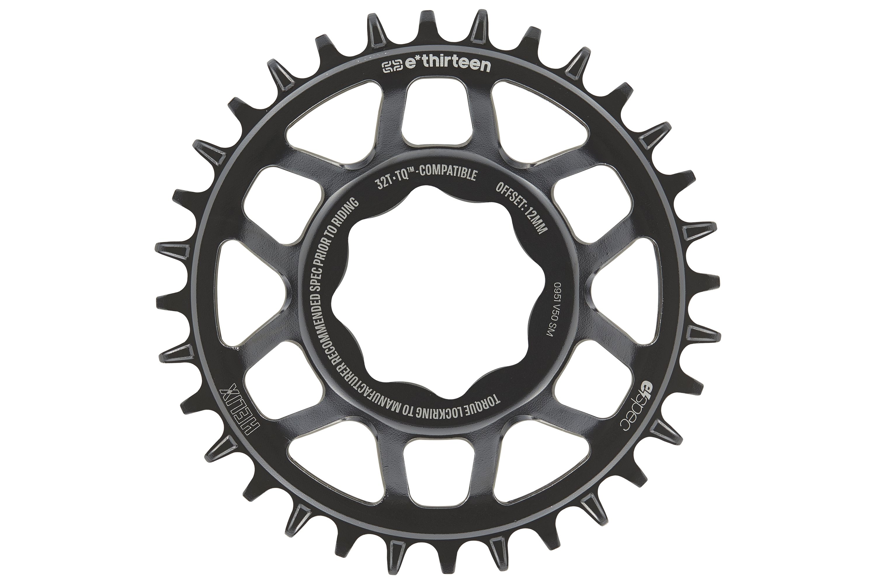 E*THIRTEEN HELIX CORE E*SPEC TQ HPR50 DIRECT MOUNT CHAINRING, 32 Z., 55MM CHAINLINE, 12MM OFFSET,