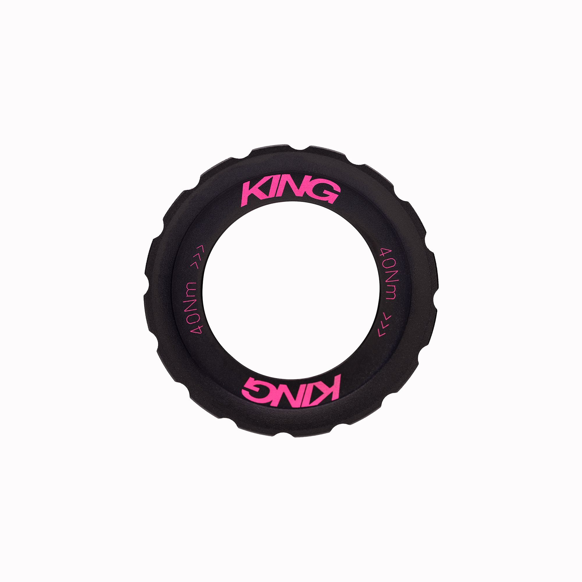 CHRIS KING CENTERLOCK LOCKRING, EXTERNAL SPLINE, TWO TONE BLACK/PUNCH