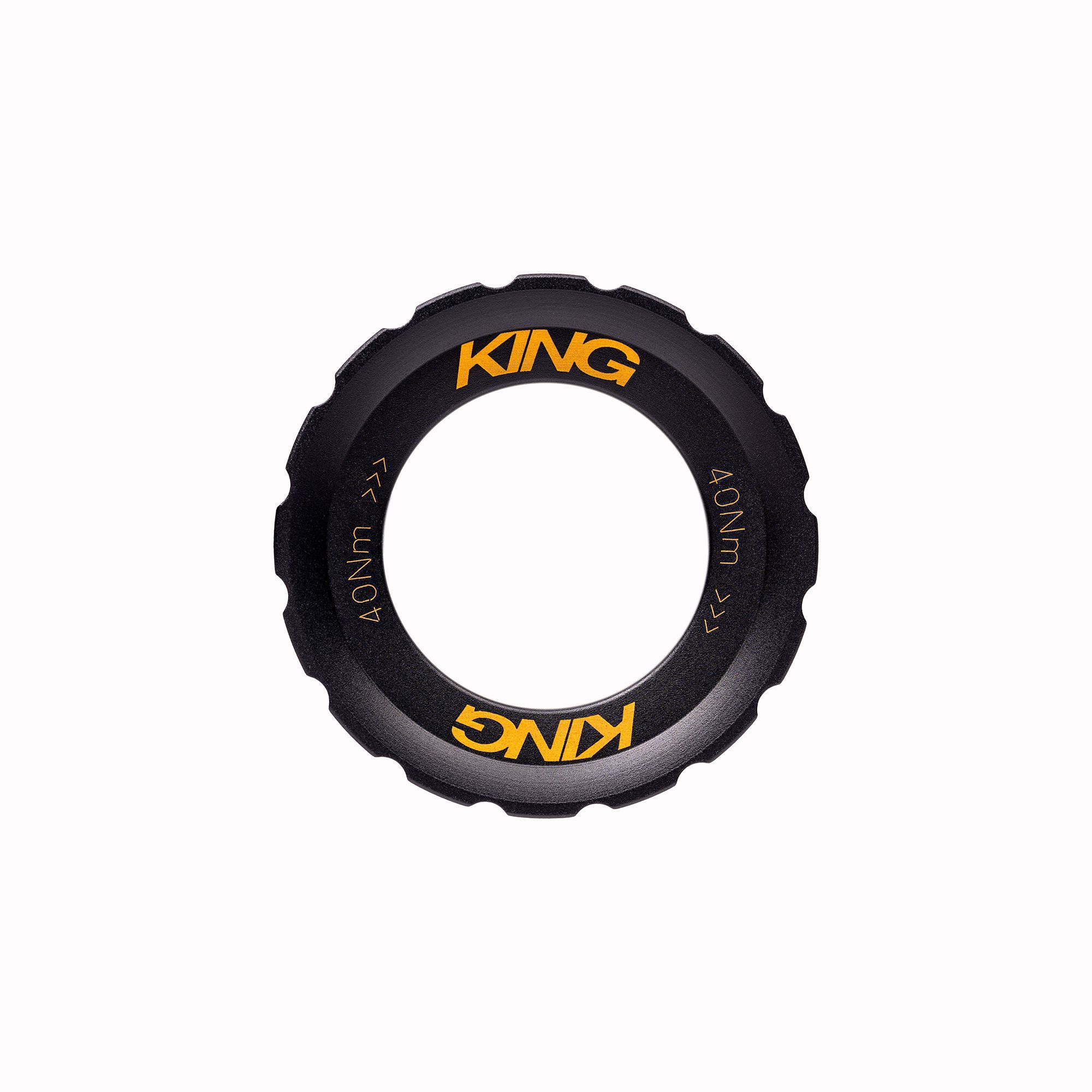 CHRIS KING CENTERLOCK LOCKRING, EXTERNAL SPLINE, TWO TONE BLACK/GOLD