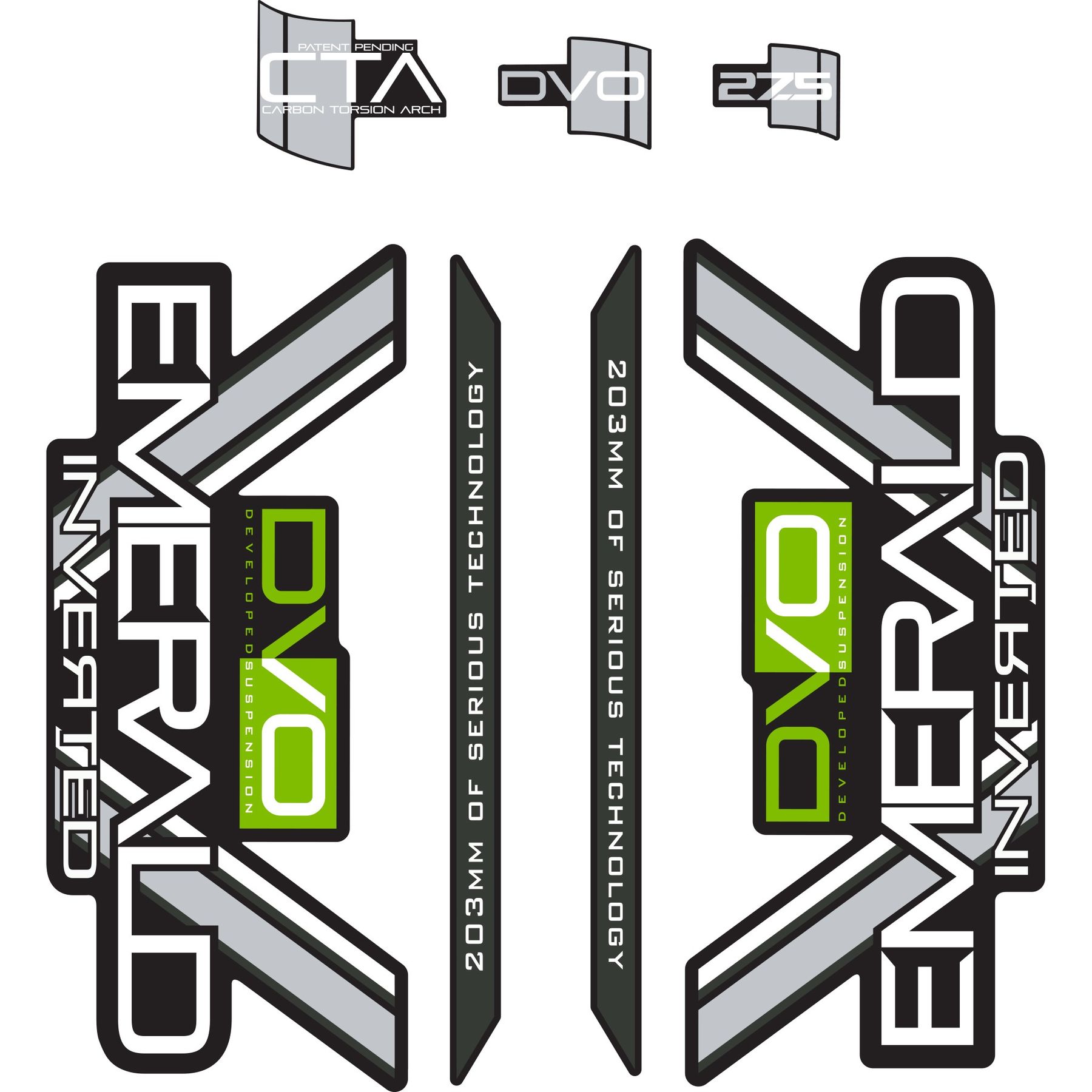 DVO DECAL SET, 26", EMERALD