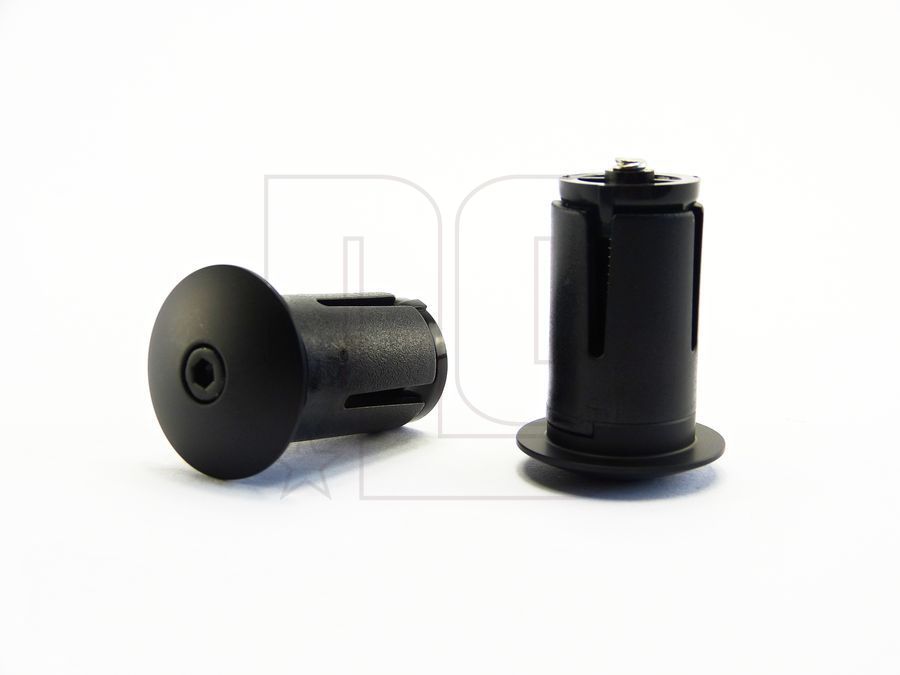 NG SPORTS HANDLEBAR END CAPS ROAD, SCREWABLE, ALUMINUM, 18-21MM