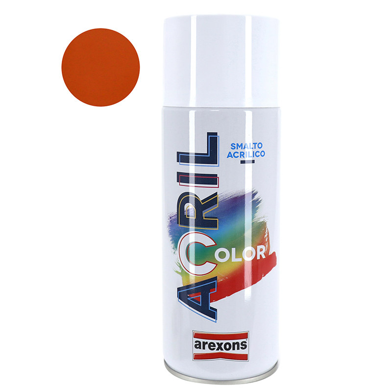 BOMBE DE PEINTURE AREXONS ACRYLIQUE ORANGE RAL 2002 (PEUGEOT 103-CADRE KTM-HONDA 83) (AEROSOL 400 ML) (3940)