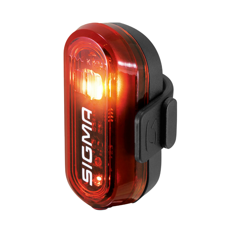 ECLAIRAGE VELO A PILE ARRIERE SUR TIGE DE SELLE SIGMA CURVE ROUGE LIVRE AVEC 2 PILES AAA - VISIBLE 400M ECLAIRAGE VELO A PILE ARRIERE SUR TIGE DE SELLE SIGMA CURVE ROUGE LIVRE AVEC 2 PILES AAA - VISIBLE 400M