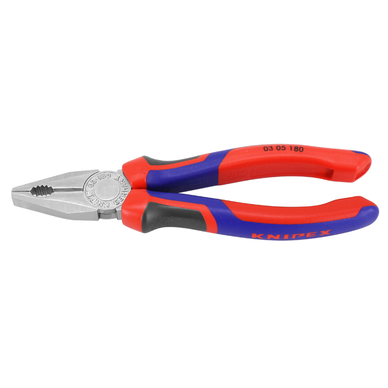 PINCE UNIVERSELLE PRO KNIPEX 180MM CHROME AVEC POIGNEE ERGONOMIQUE (03 05 180) -MADE IN GERMANY- PINCE UNIVERSELLE PRO KNIPEX 180MM CHROME AVEC POIGNEE ERGONOMIQUE (03 05 180) -MADE IN GERMANY-